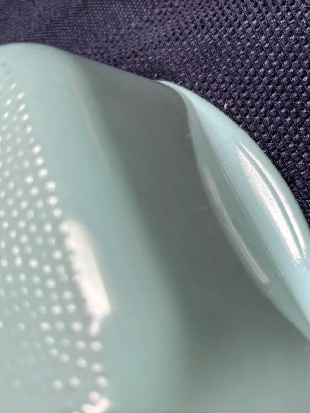 Vintage Glasbake Turquoise Bread Loaf baking dish.